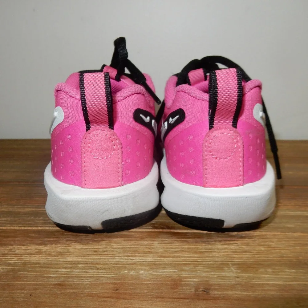 Nike Court Jr Lite 4 Kids Tennis Shoes Hyper Pink White FD7033-600 Size 2.5Y